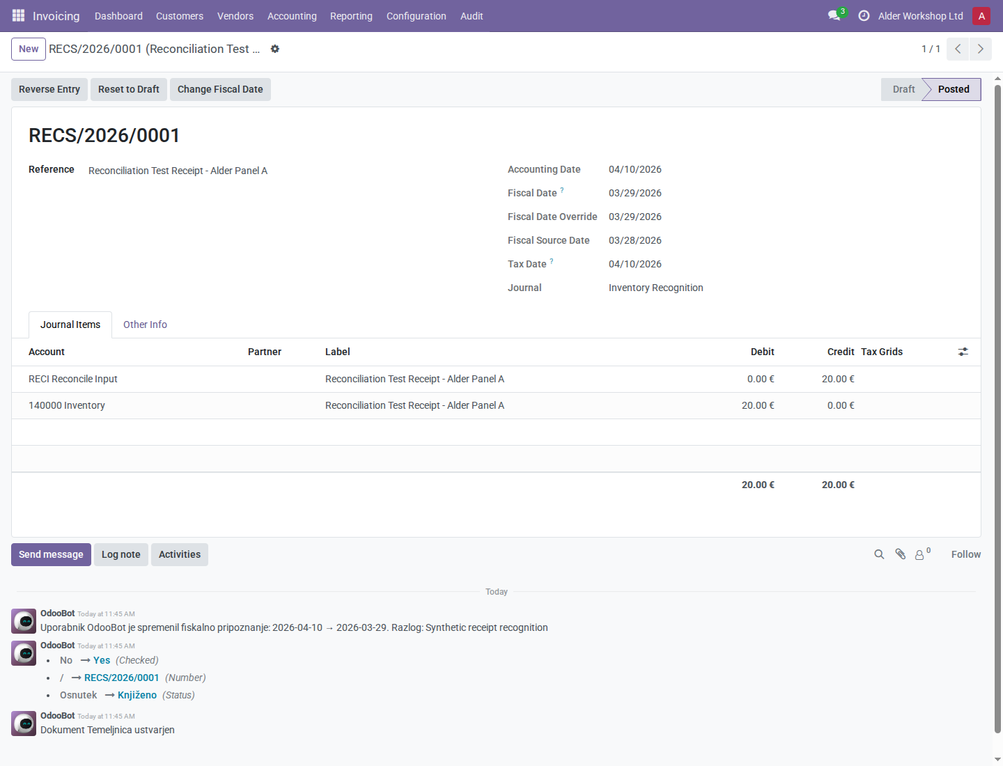 Changed source proposal beside fixed posted recognition