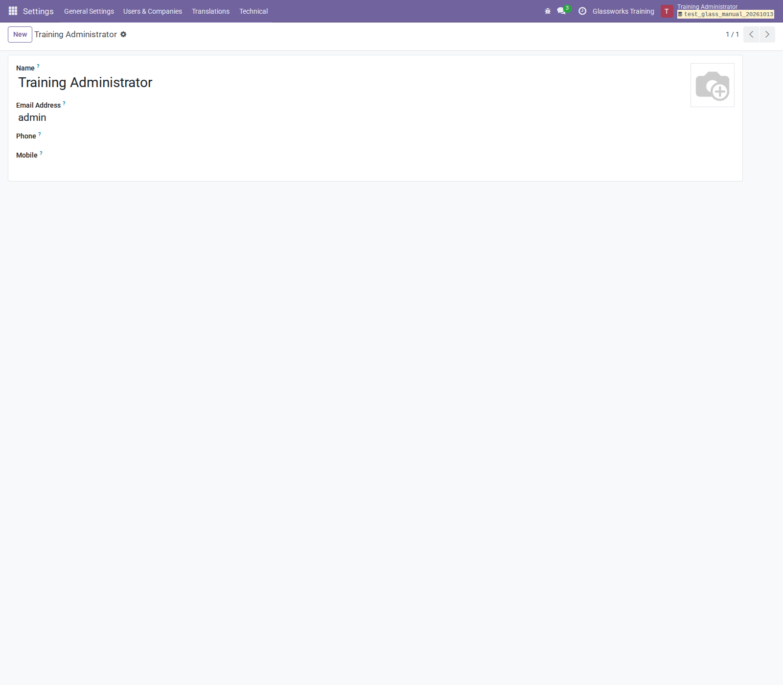 User application permissions