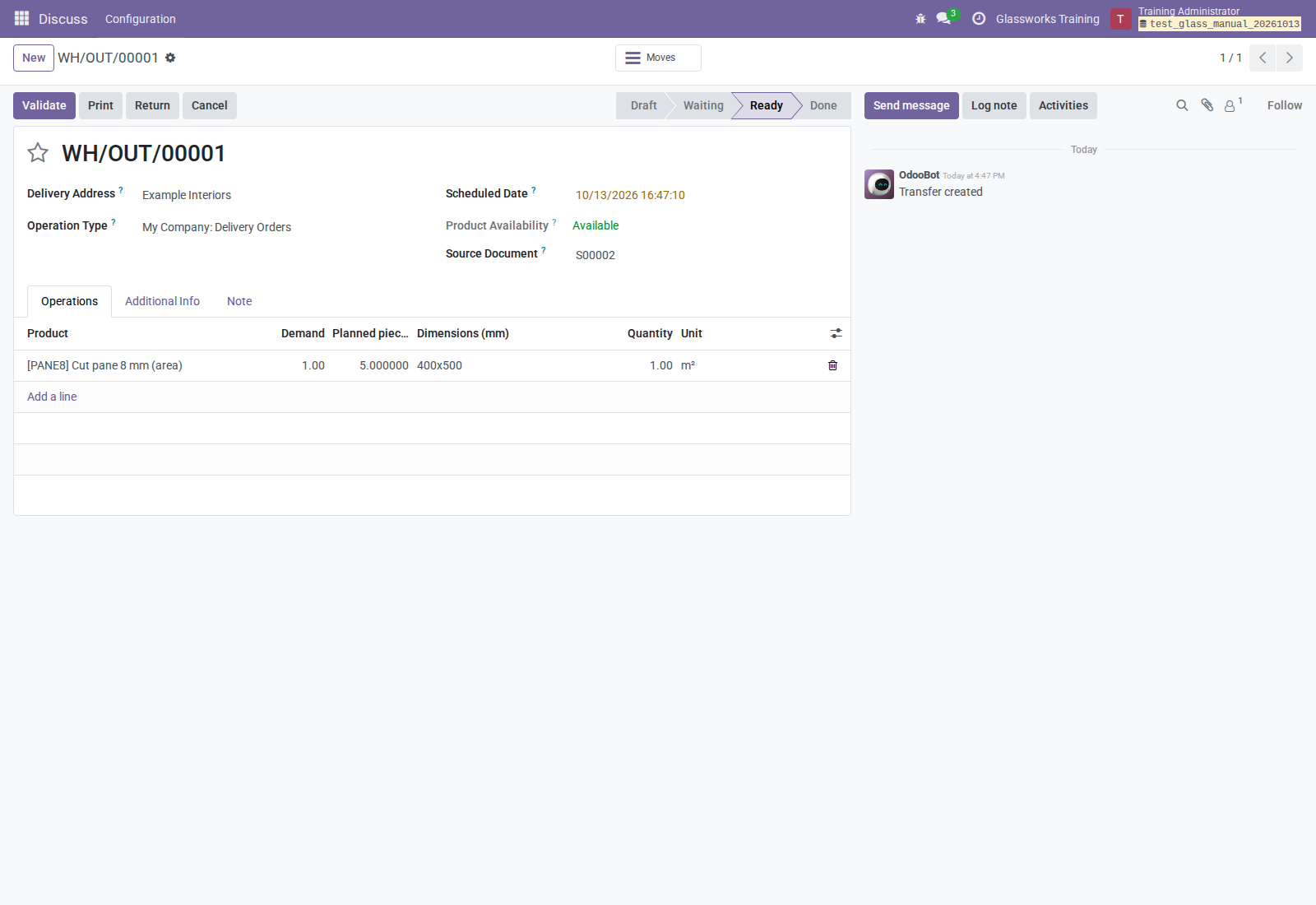 Delivery with measurement metadata