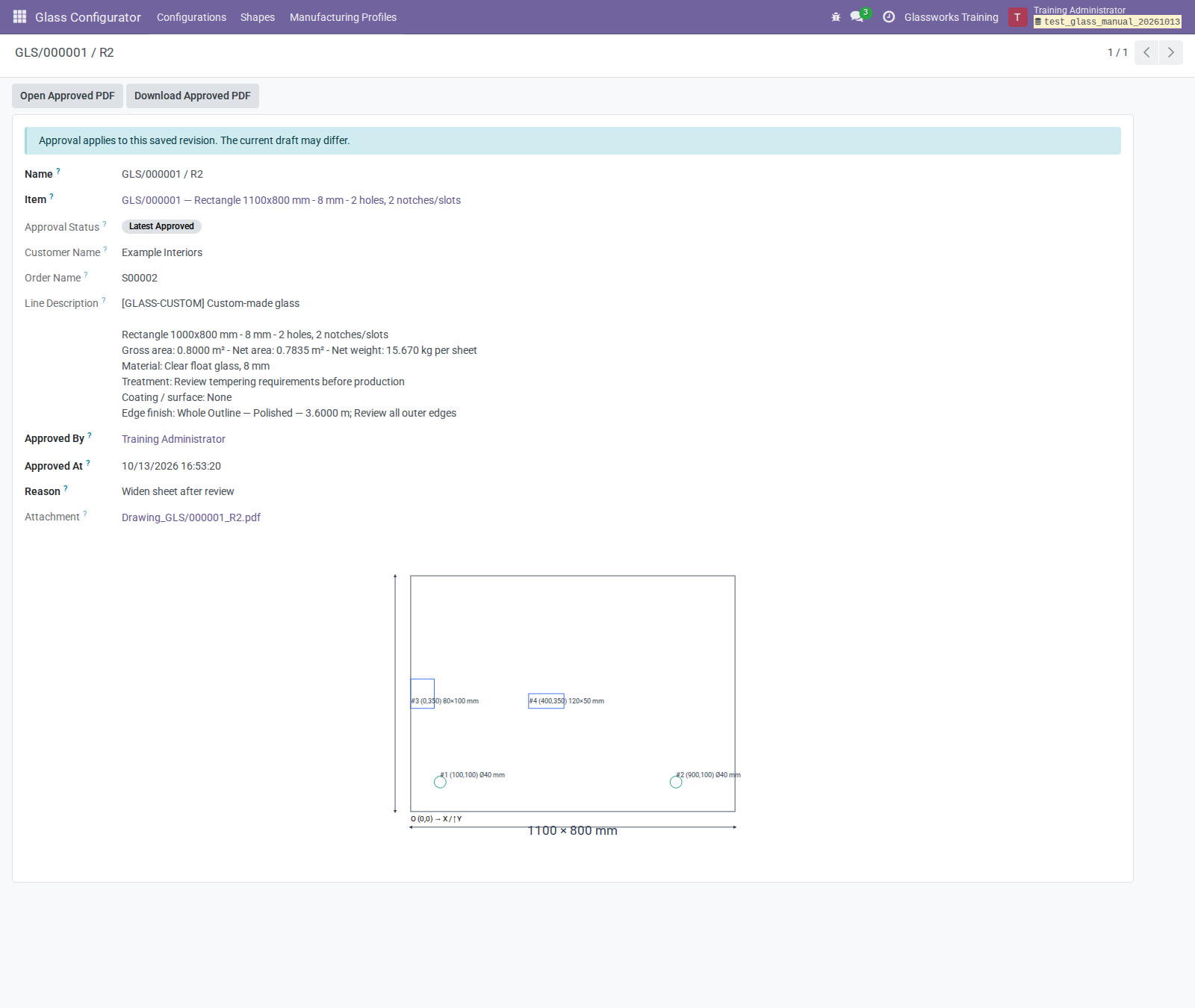 Immutable revision detail